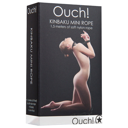 Ouch! Kinbaku Mini Rope - Black 1.5m