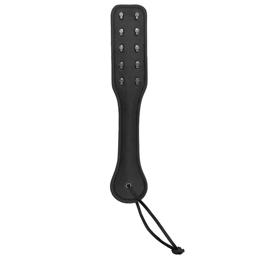 Ouch! Skulls & Bones Paddle with Skulls - Black