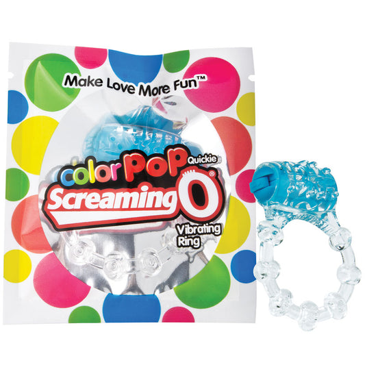 Screaming O ColorPoP Quickie Vibrating Ring - Blue