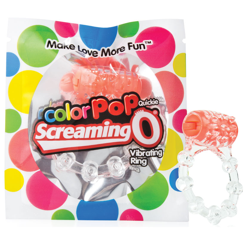 Screaming O ColorPoP Quickie Vibrating Ring - Orange