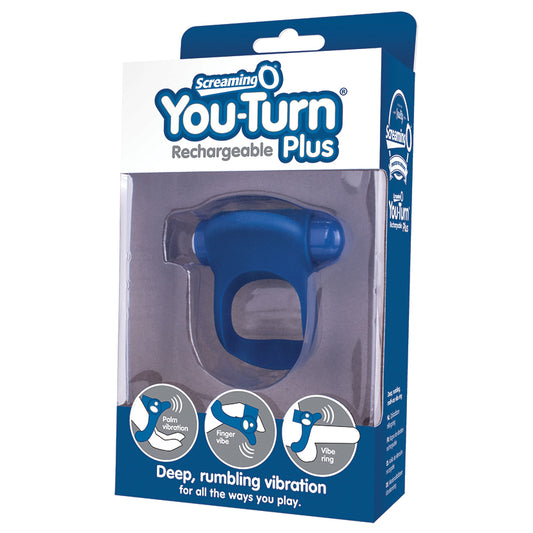 Screaming O Charged You-Turn Plus Ring Vibe - Blueberry