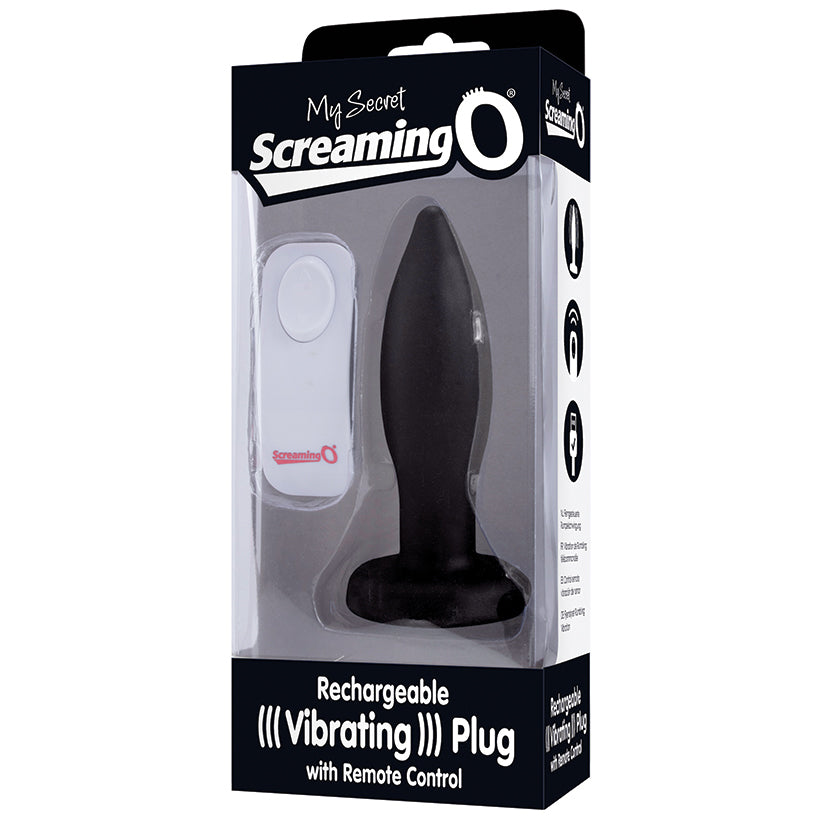 Screaming O My Secret Charged Plug with Remote - Black