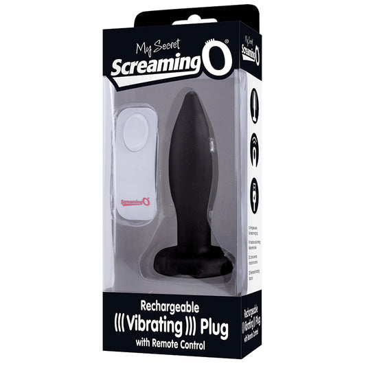 Screaming O My Secret Charged Plug with Remote - Black