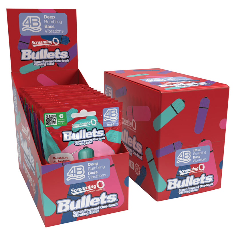Screaming O 4B Deep Rumbling Bullet - Assorted Display of 12