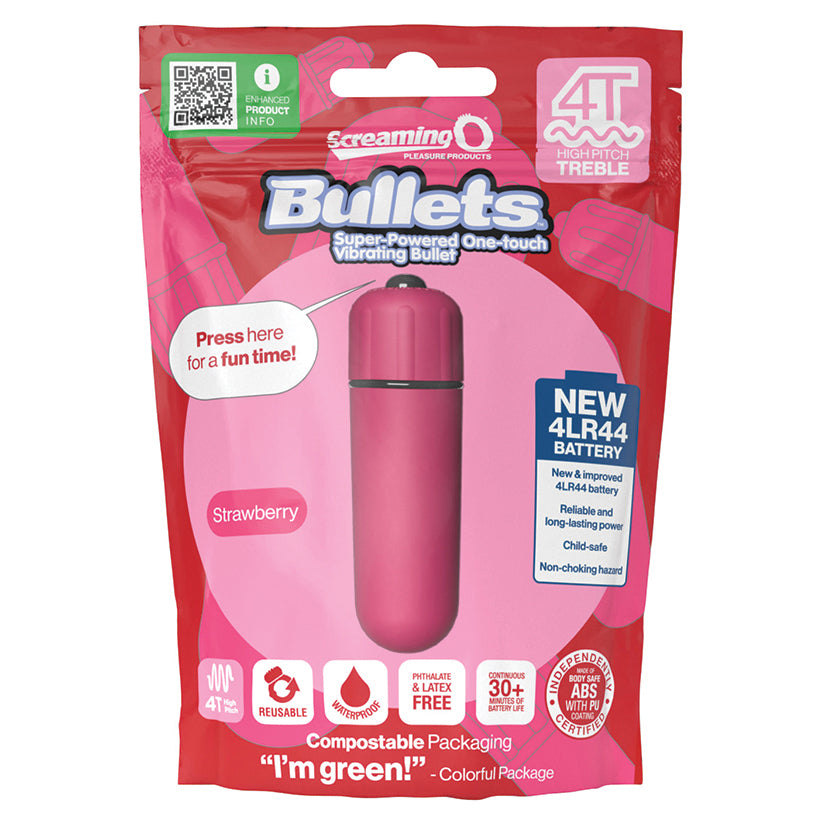 Screaming O 4T Tickle & Tease Bullet - Strawberry