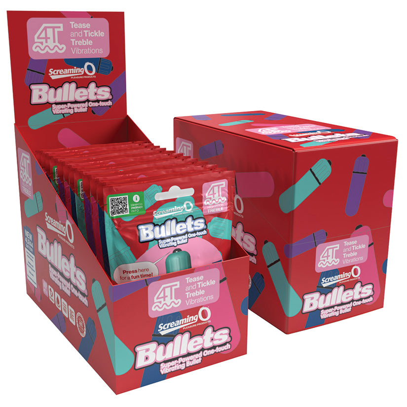 Screaming O 4T Tickle & Tease Bullet - Assorted Display of 12