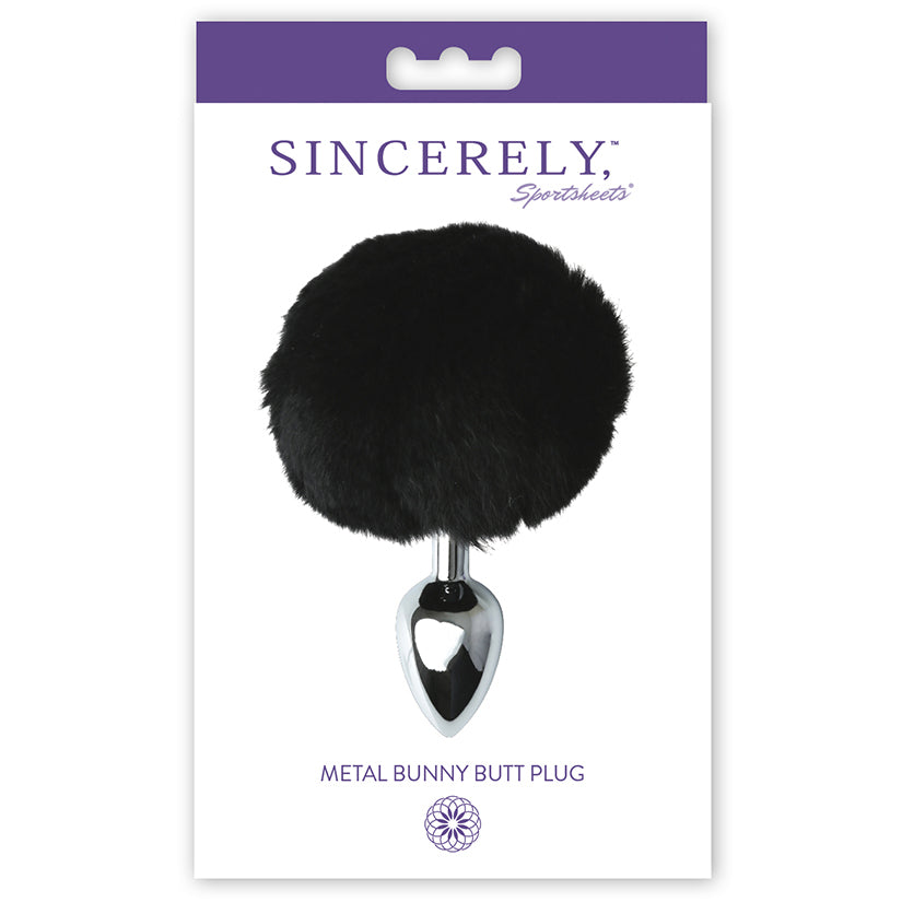 Sportsheets-Sincerely-Metal-Bunny-Butt-Plug-Black