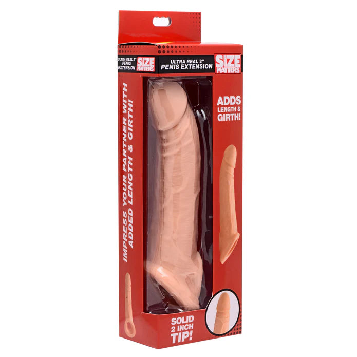 Size Matters Ultra Real 1 Inch Solid Tip Penis Extension