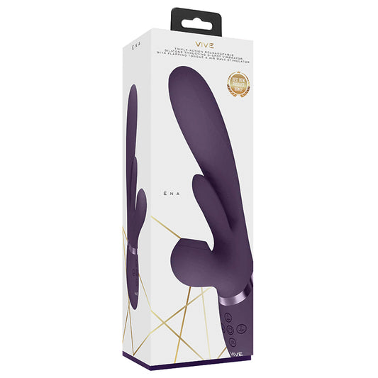 Vive Thrusting G-Spot Flapper Air Wave Stimulator - Purple