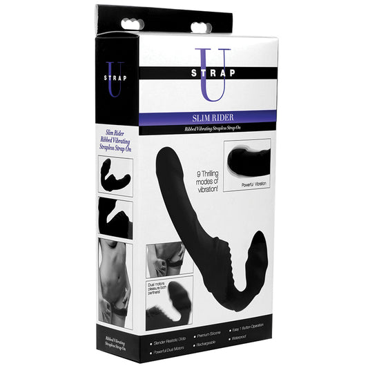 Strap-U-Slim-Rider-Ribbed-Vibrating-Silicone-Strapless-Strap-On